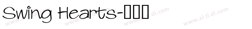Swing Hearts字体转换